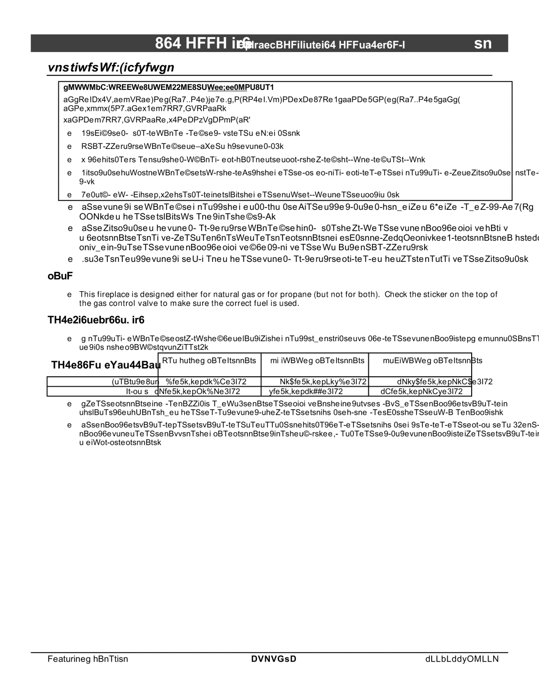 FireplaceXtrordinair 864 HH installation manual Gas Line Requirements, Fuel, Gas Line Connection, Gas Inlet Pressure 