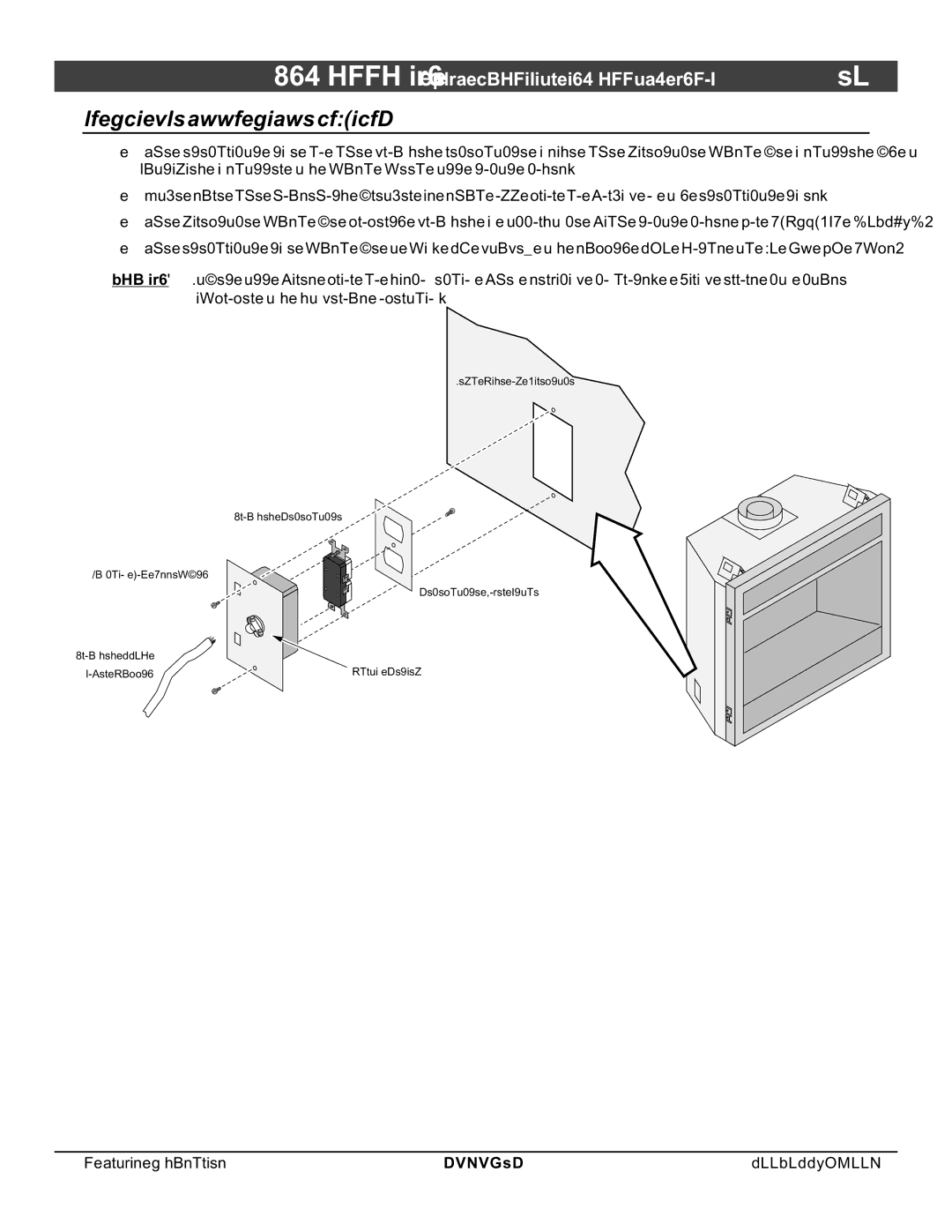 FireplaceXtrordinair 864 HH installation manual Electrical Connection required 