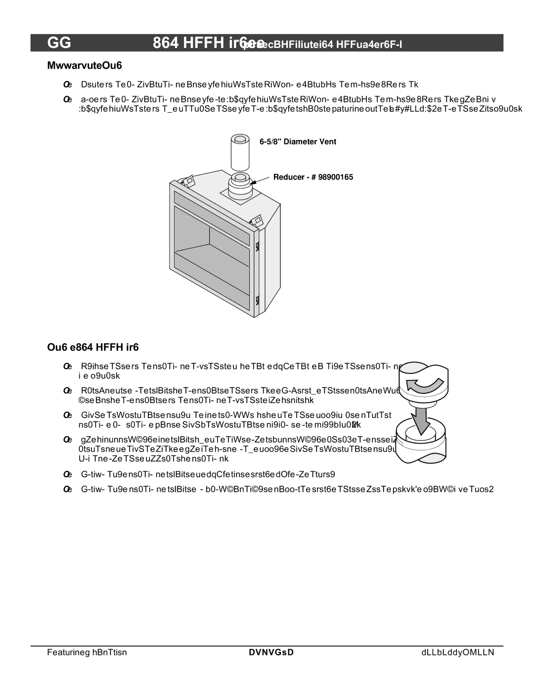 FireplaceXtrordinair 864 HH installation manual Approved Vent, Vent Installation 