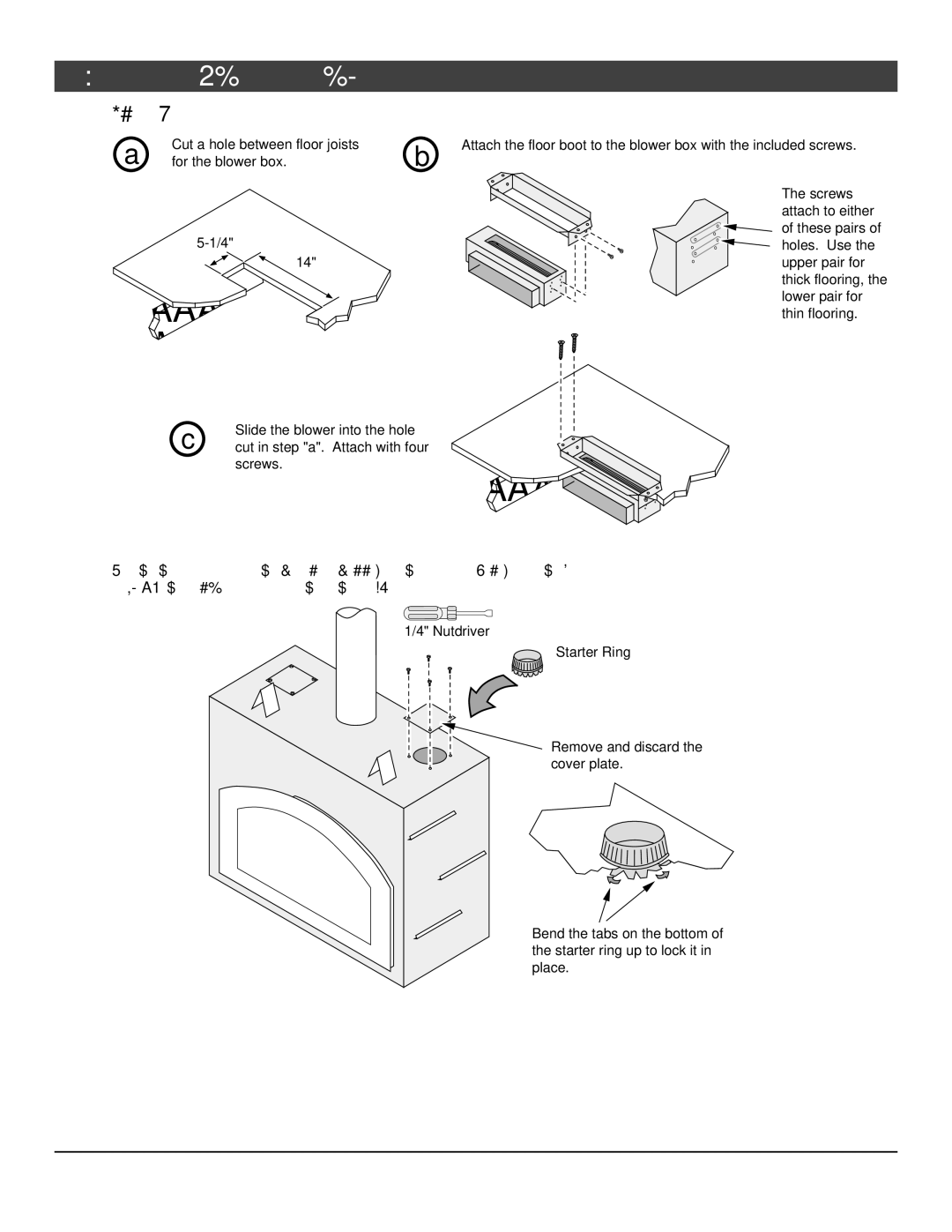 FireplaceXtrordinair 864 HH installation manual Floor Mounting 