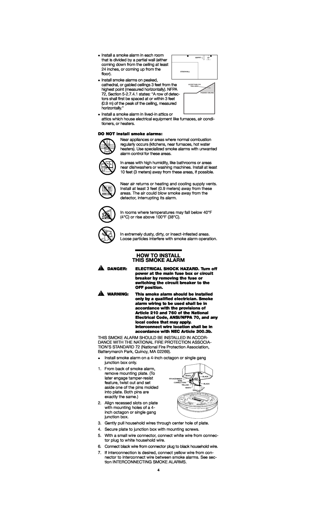 Firex FADC manual How To Install This Smoke Alarm 