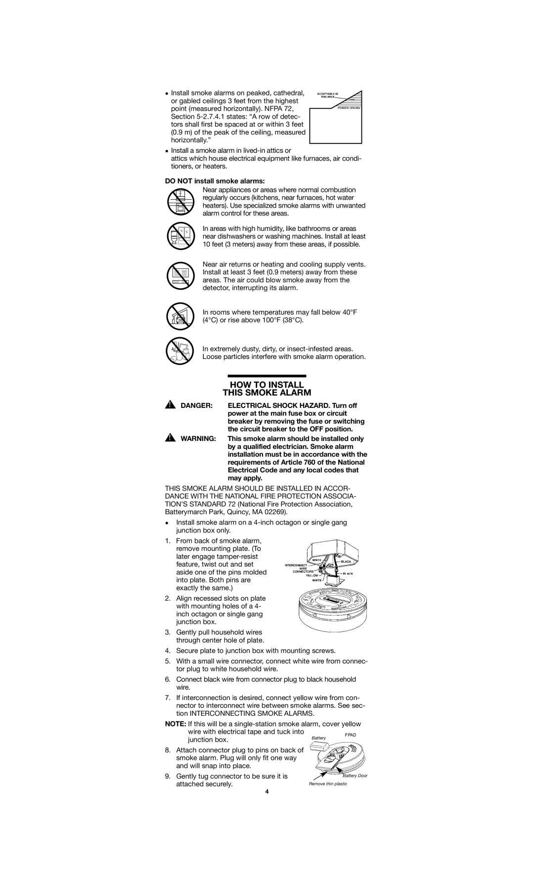 Firex FPAD, ADC manual HOW to Install, This Smoke Alarm 