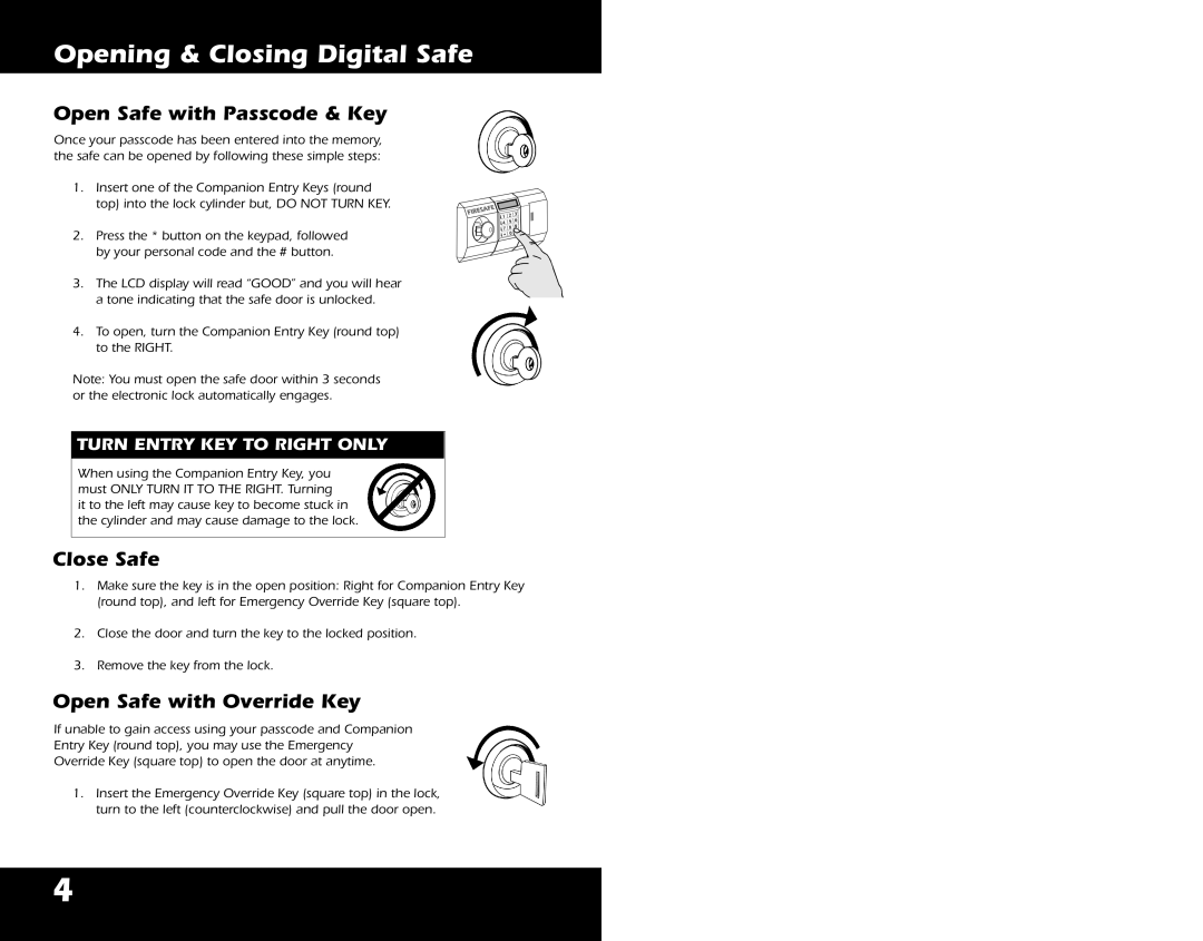 First Alert 2084DF Opening & Closing Digital Safe, Open Safe with Passcode & Key, Close Safe, Open Safe with Override Key 