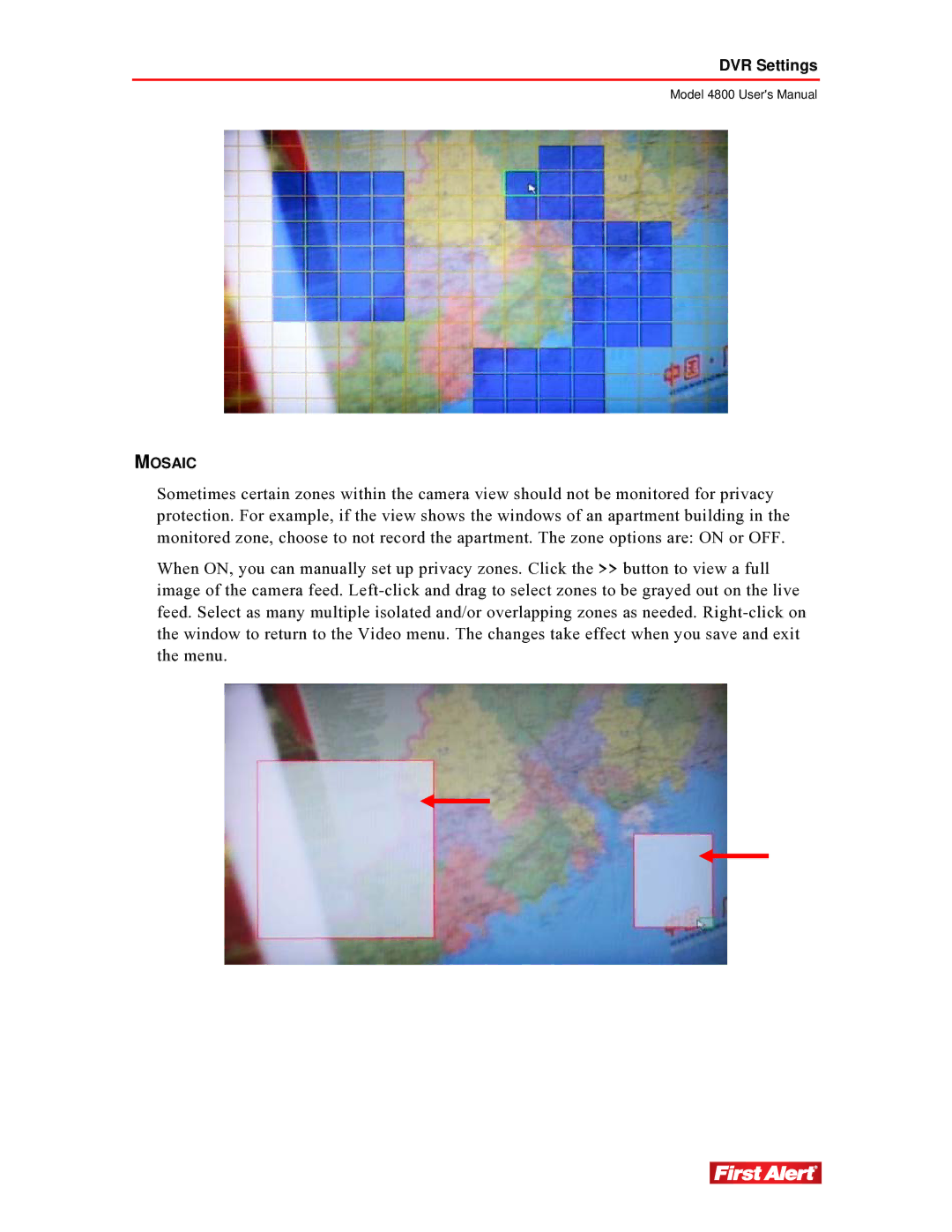 First Alert 4800 user manual Mosaic 