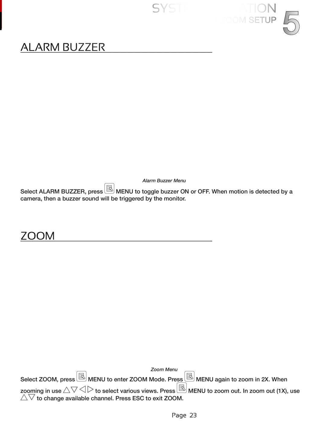 First Alert DWS-471, DWS-472 user manual Alarm Buzzer, Zoom 