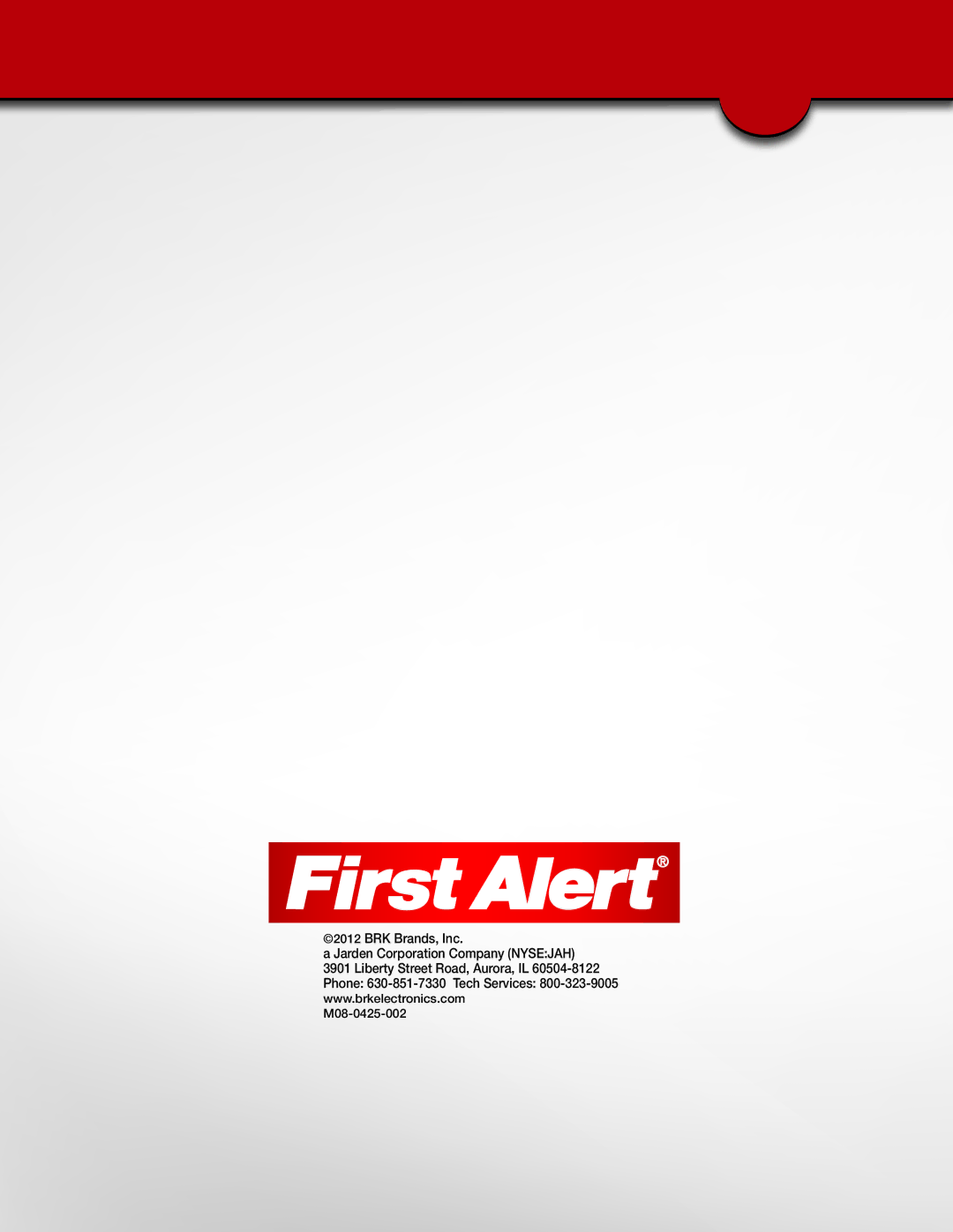 First Alert DWS-472, DWS-471 user manual BRK Brands, Inc Jarden Corporation Company Nysejah 