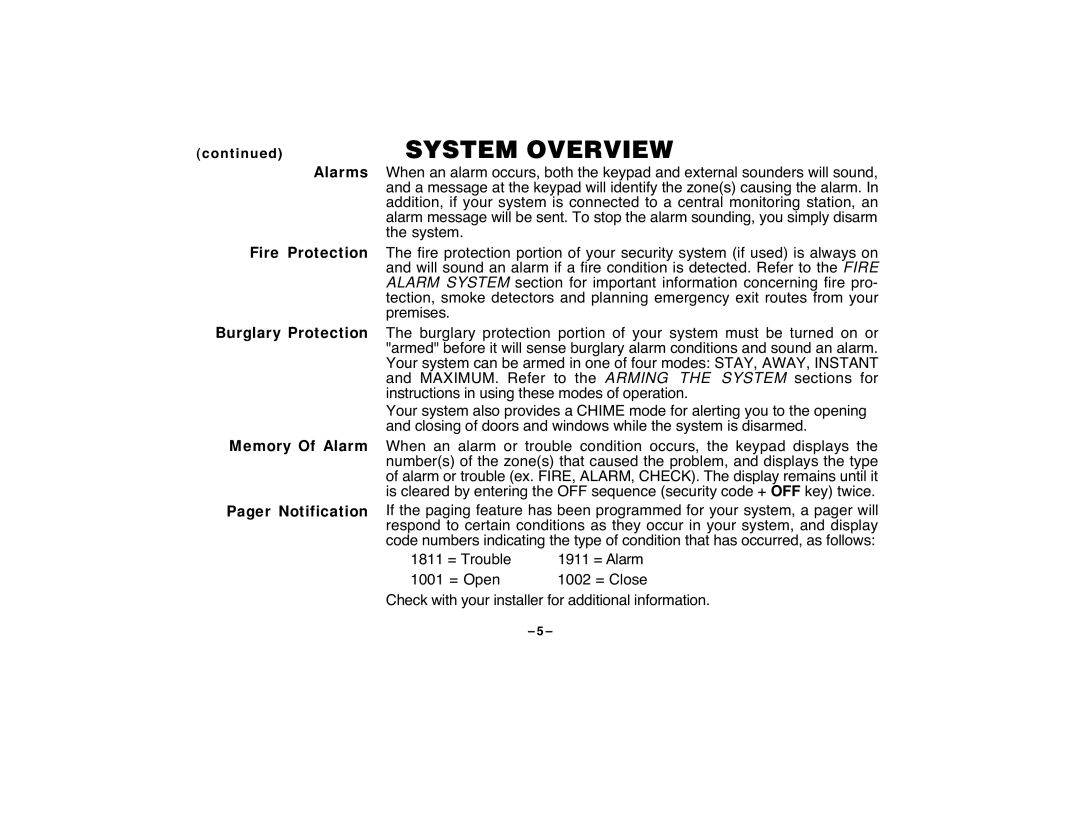 First Alert FA120C user manual System 