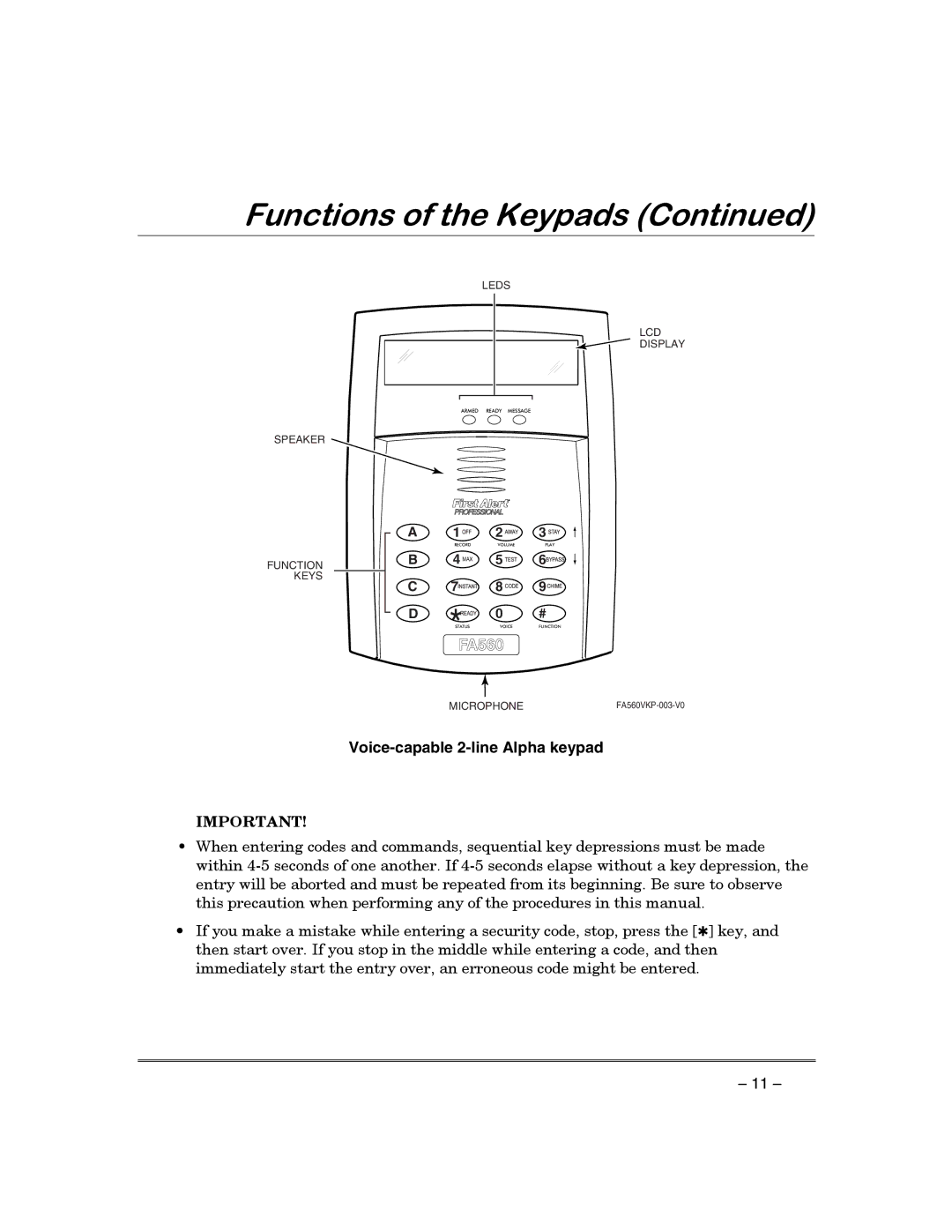 First Alert FA130CP manual Stay 