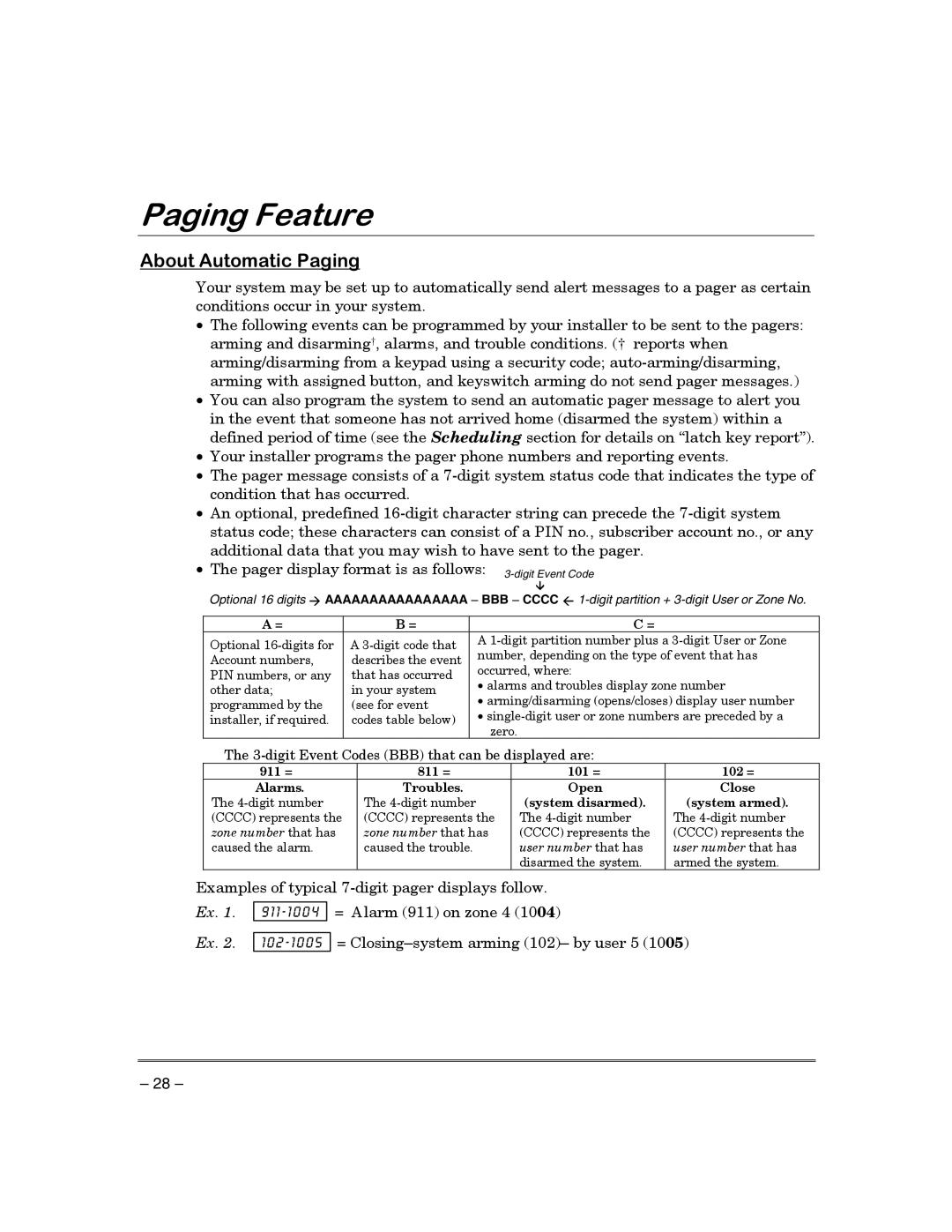 First Alert FA130CP manual 3DJLQJHDWXUH, $ERXW$XWRPDWLF3DJLQJ 