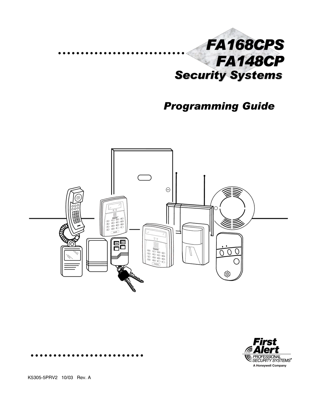 First Alert FA168CPS, FA148CP manual $&36 $&3, K5305-5PRV2 10/03 Rev. a 