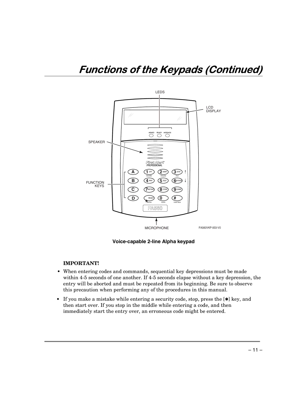 First Alert FA168CPSSIA, FA148CPSIA manual Stay 