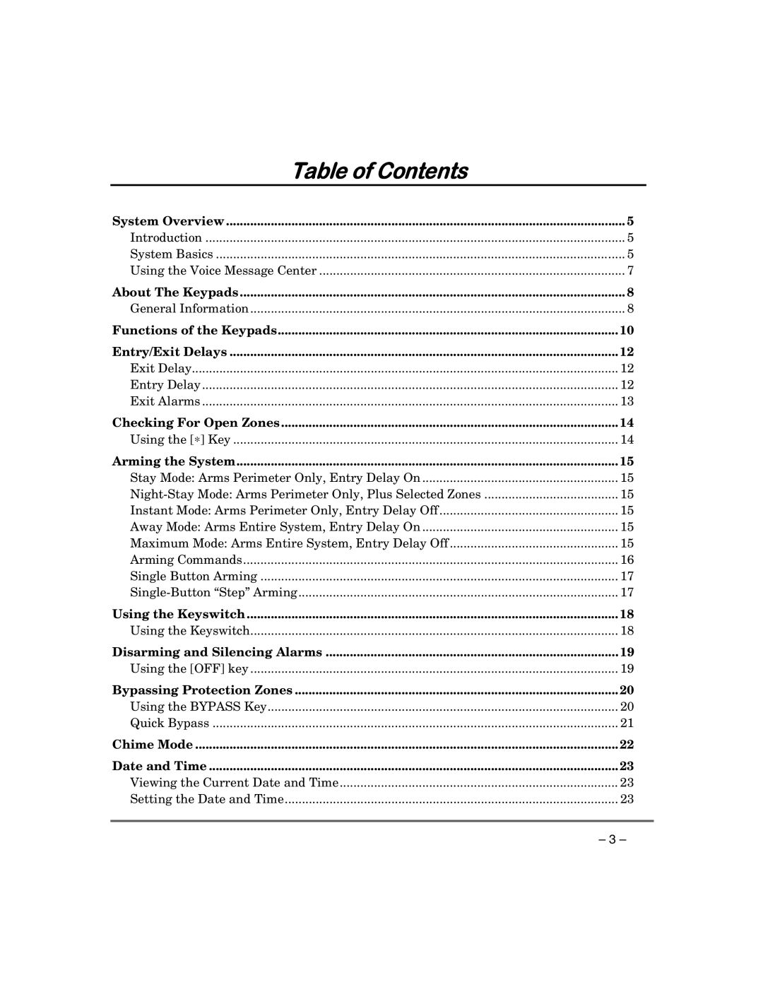 First Alert FA168CPSSIA, FA148CPSIA manual Table of Contents 