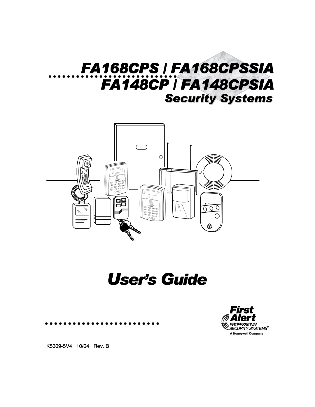 First Alert manual FA168CPS / FA168CPSSIA FA148CP / FA148CPSIA, Security Systems, 1OFFMAX, Away, 5TEST, 8CODE, 9CHIME 