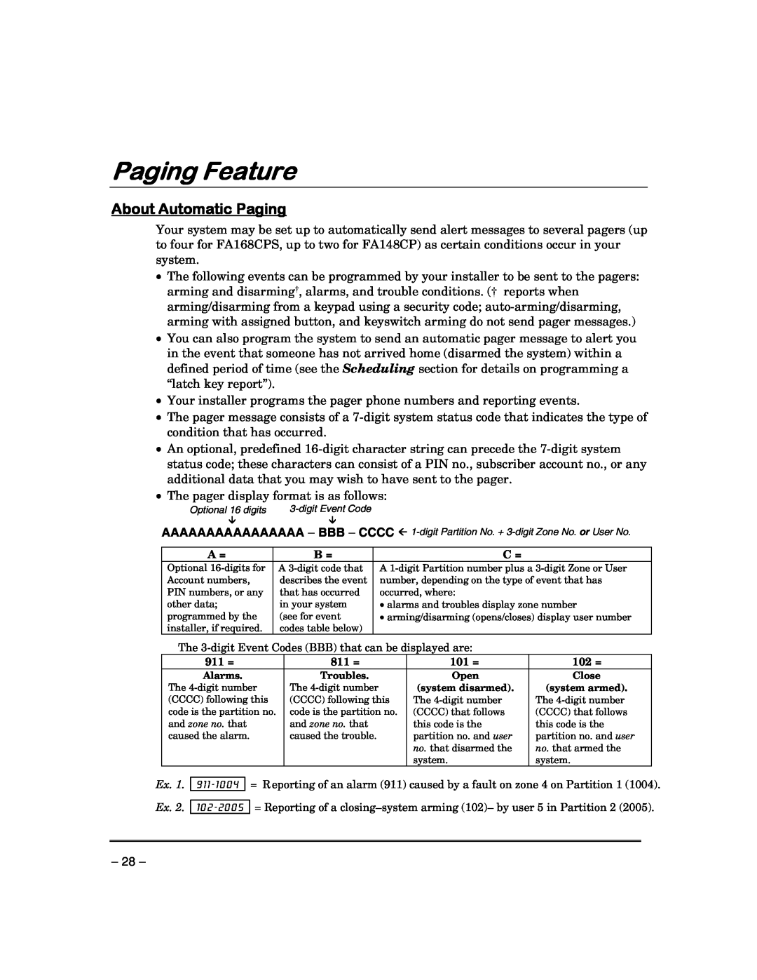 First Alert FA148CPSIA, FA168CPSSIA manual Paging Feature, About Automatic Paging 