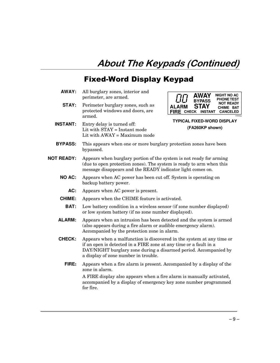 First Alert FA168C-CN, FA148CP-CN manual $ERXW7KH.H\SDGV&RQWLQXHG 