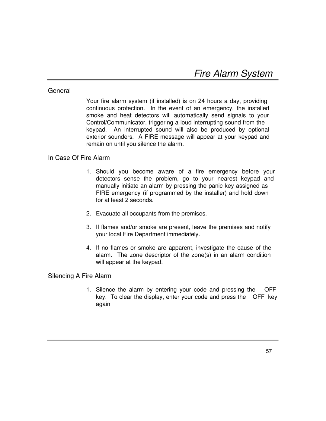 First Alert fire and burglary partitioned security systems with scheduleing manual Fire Alarm System, Case Of Fire Alarm 