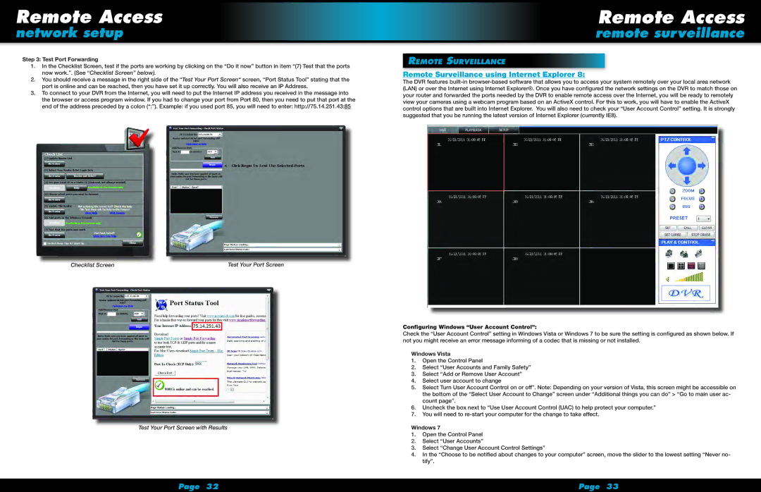 First Alert HS-4705-400 user manual Remote surveillance, Remote Surveillance using Internet Explorer 