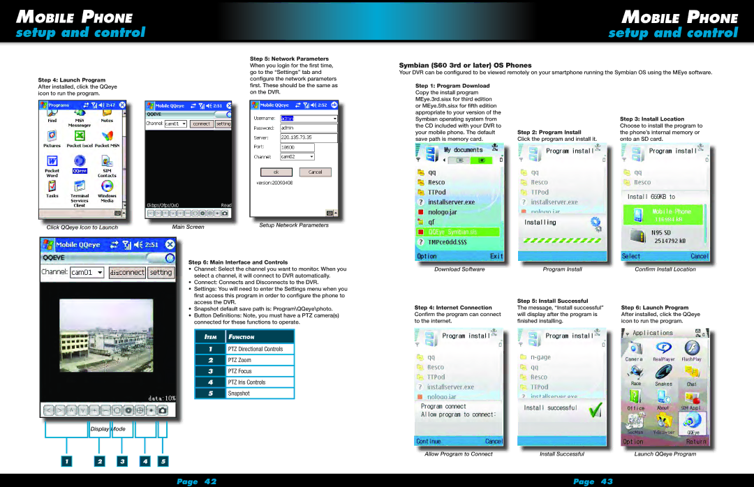 First Alert HS-4705-400 user manual Symbian S60 3rd or later OS Phones 