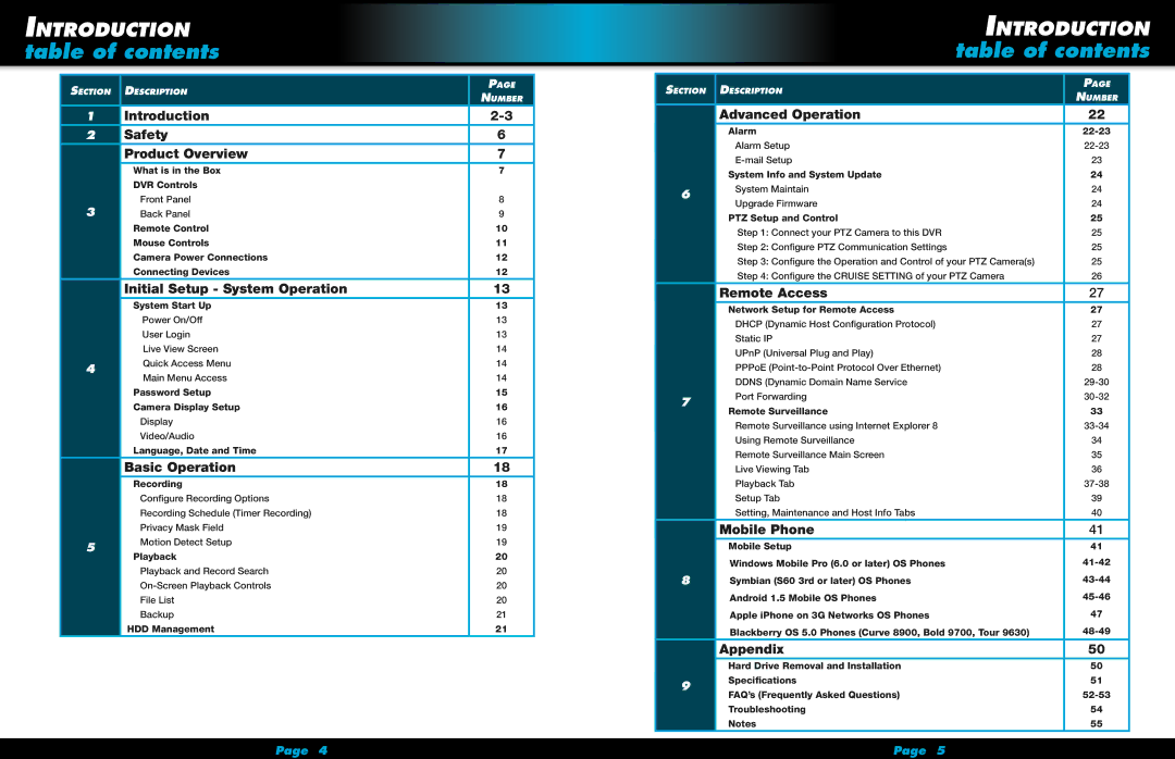 First Alert HS-4705-400 user manual Table of contents 