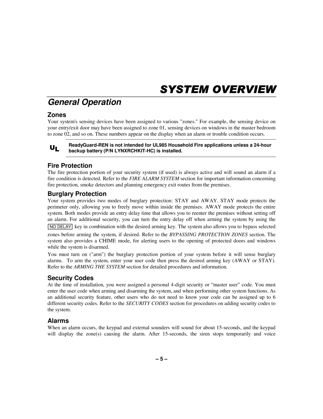 First Alert K596-1 9 manual General Operation 