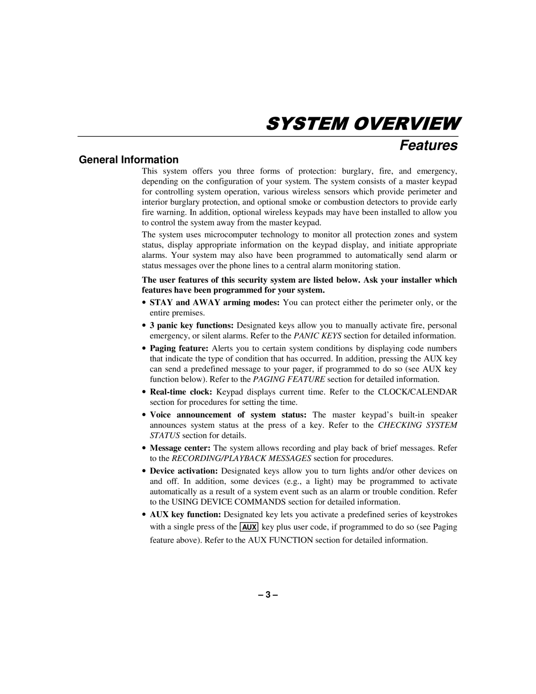 First Alert N8891-1 manual Features, General Information 
