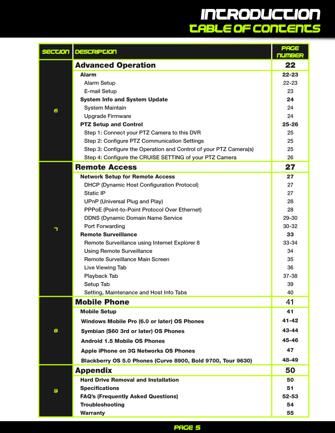 First Alert PRO-D1610 user manual Advanced Operation 