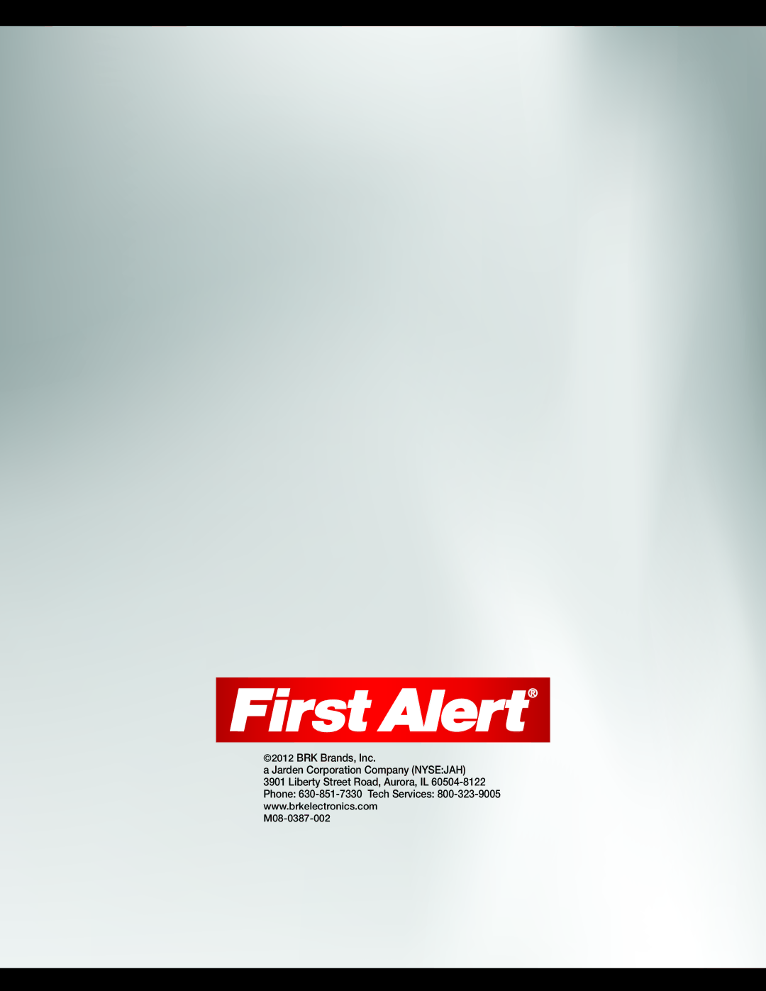 First Alert Pro-Dc8810-520/Pro-DC8410-520 manual BRK Brands, Inc Jarden Corporation Company Nysejah 