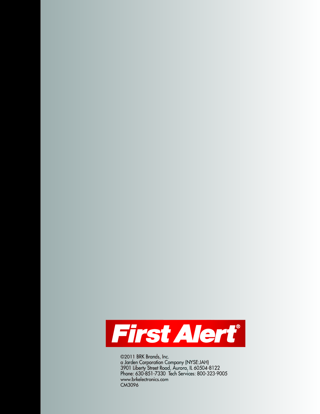 First Alert Security Camera manual BRK Brands, Inc Jarden Corporation Company Nysejah 