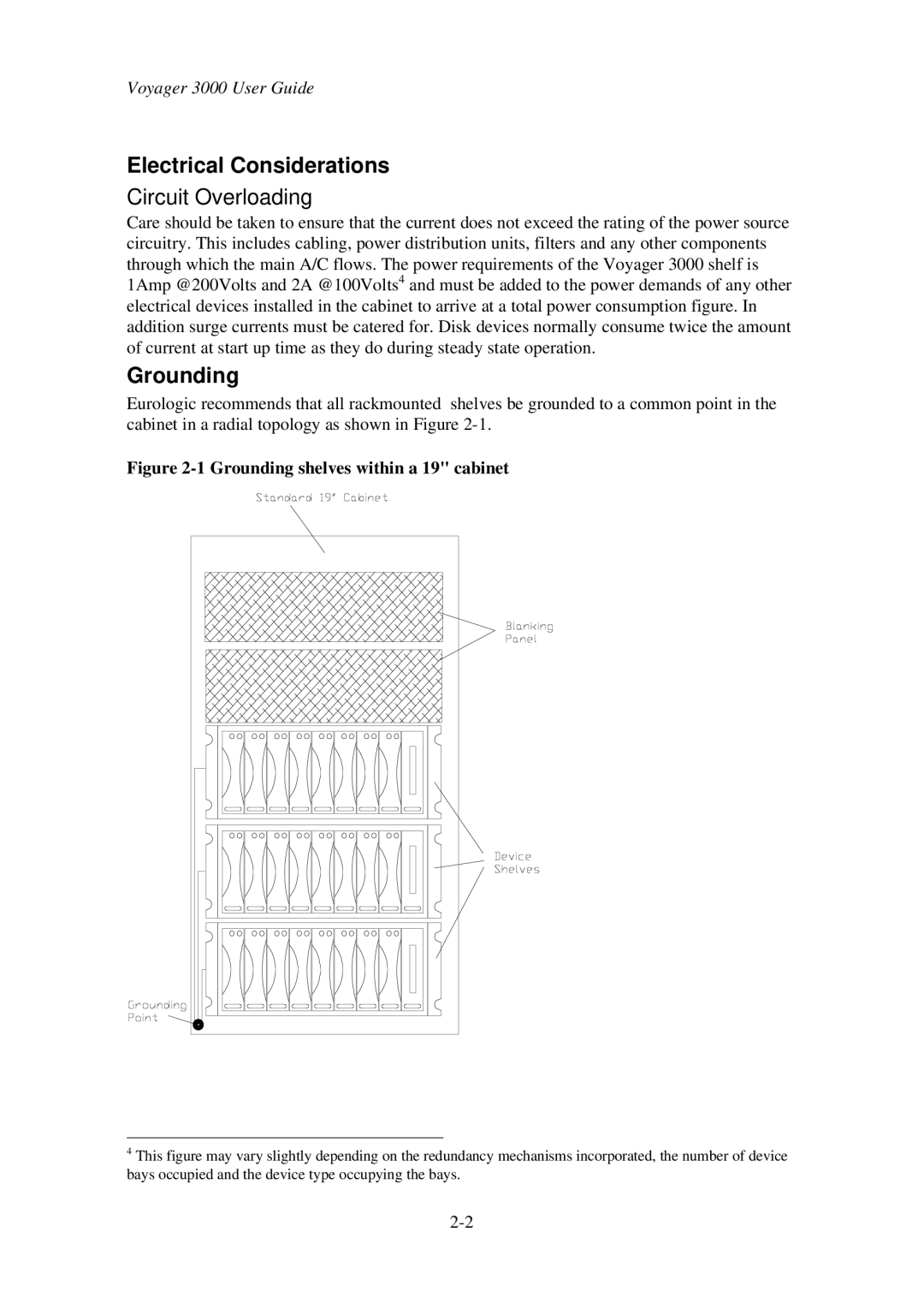 First Virtual Communications 3000 user manual Electrical Considerations, Circuit Overloading, Grounding 