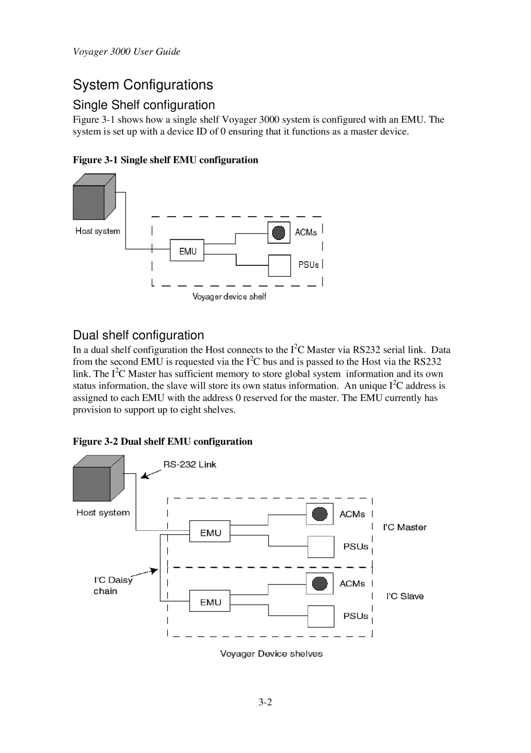 First Virtual Communications 3000 user manual System Configurations, Single Shelf configuration, Dual shelf configuration 