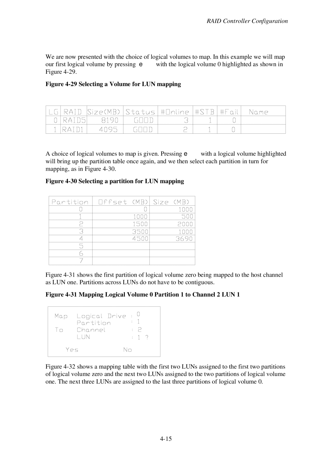 First Virtual Communications 3000 user manual Selecting a Volume for LUN mapping 