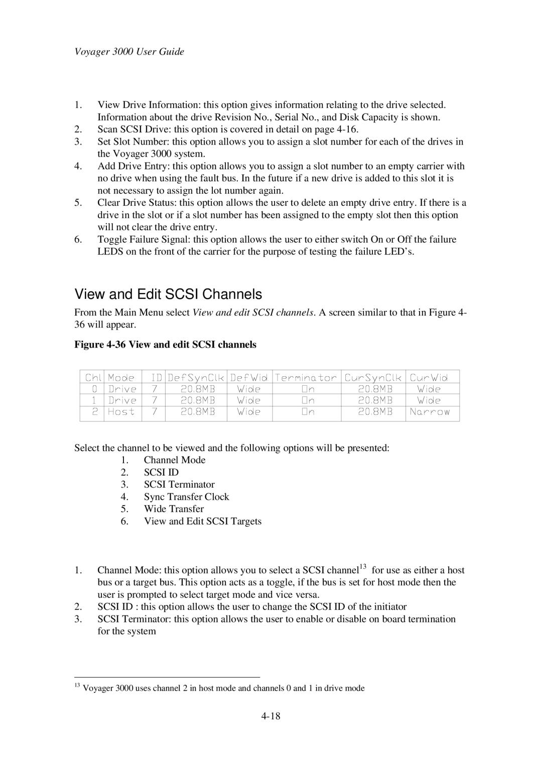 First Virtual Communications 3000 user manual View and Edit Scsi Channels, Scsi ID 