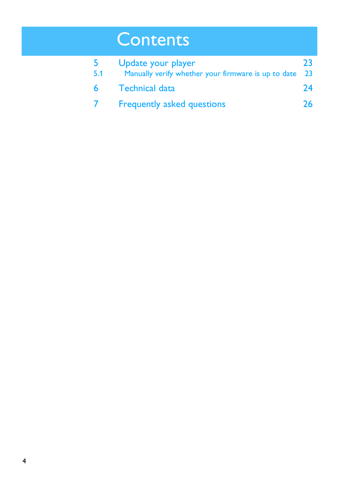 First Virtual Communications SA3104, SA3114, SA3125, SA3115, SA3124, SA3105 manual Update your player 