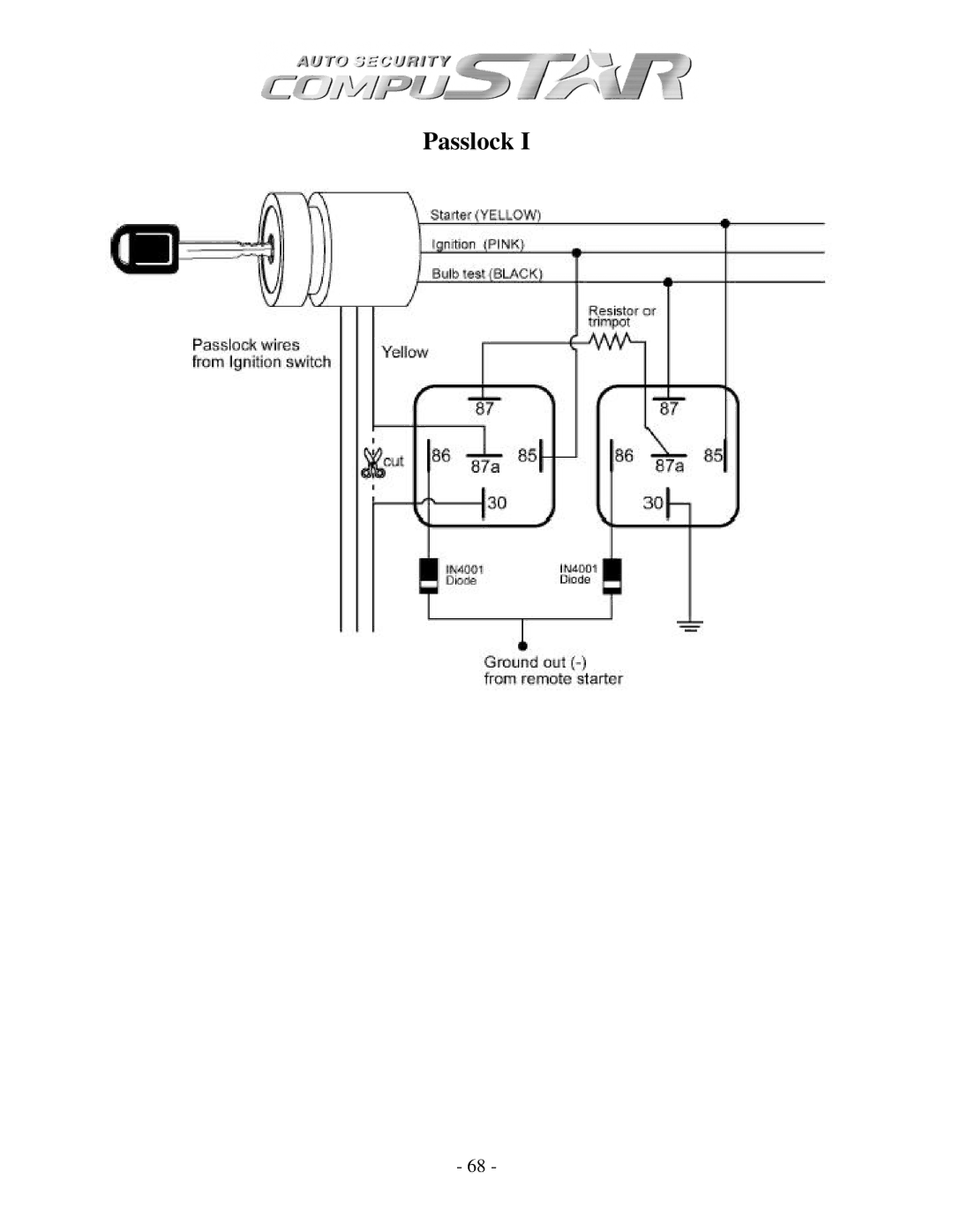 Firstech, LLC CM4200, CM3 SERIES, CM1000A manual Passlock 