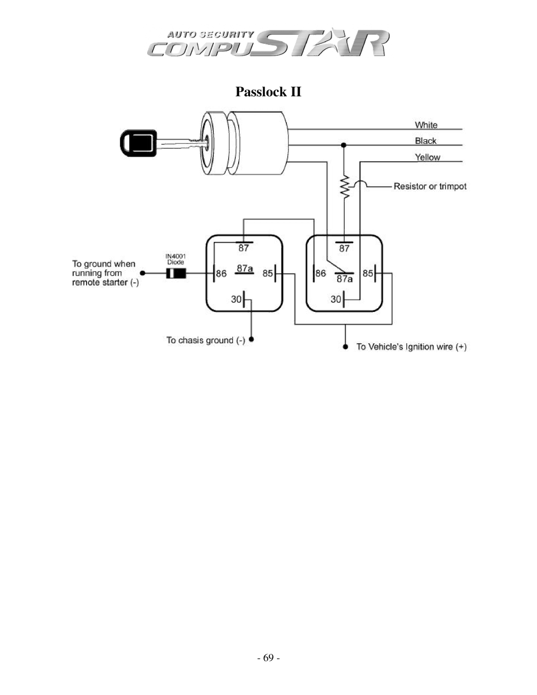 Firstech, LLC CM3 SERIES, CM1000A, CM4200 manual Passlock 