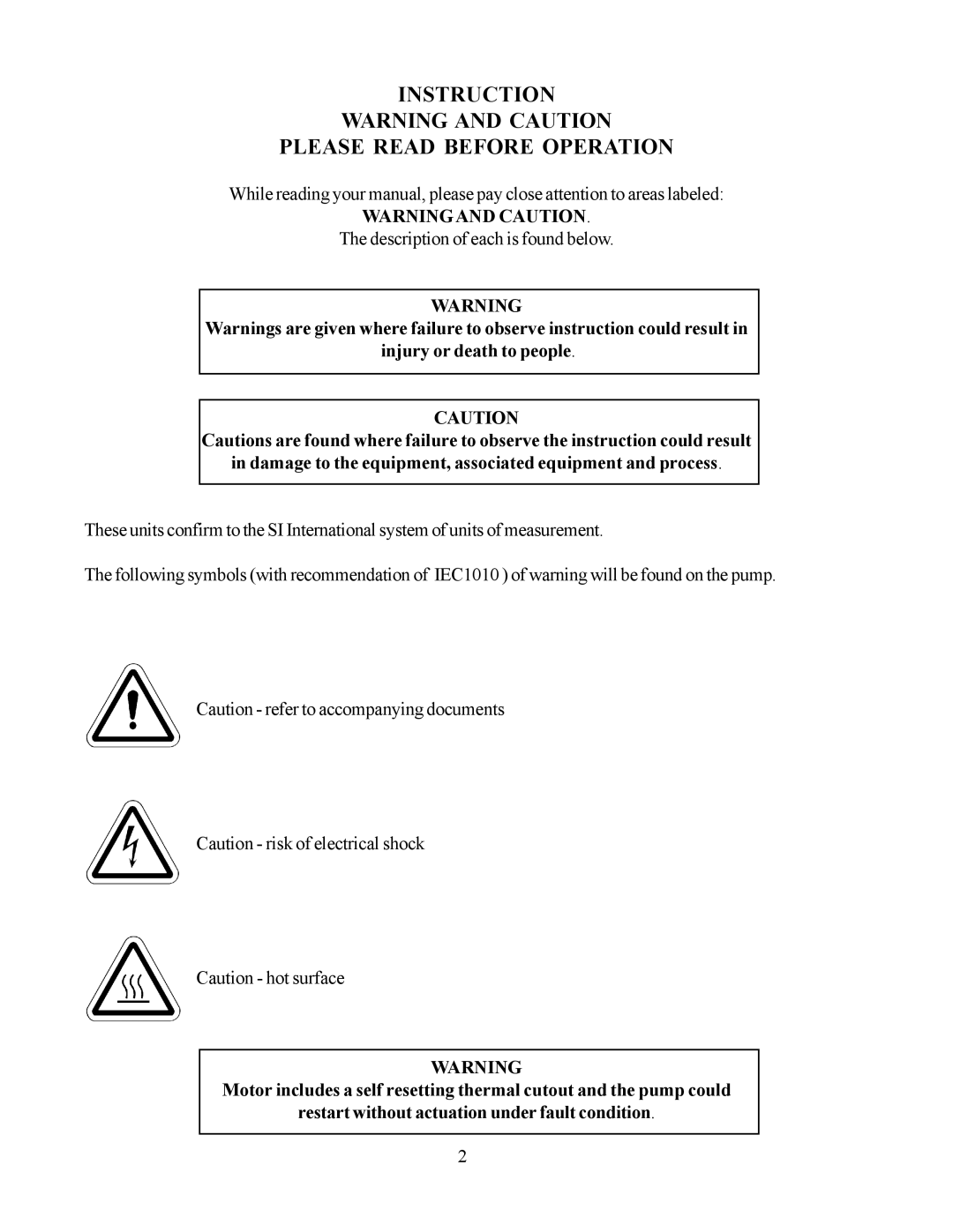 Fisher & Paykel 2534C-02, 2546 owner manual Instruction Please Read Before Operation 