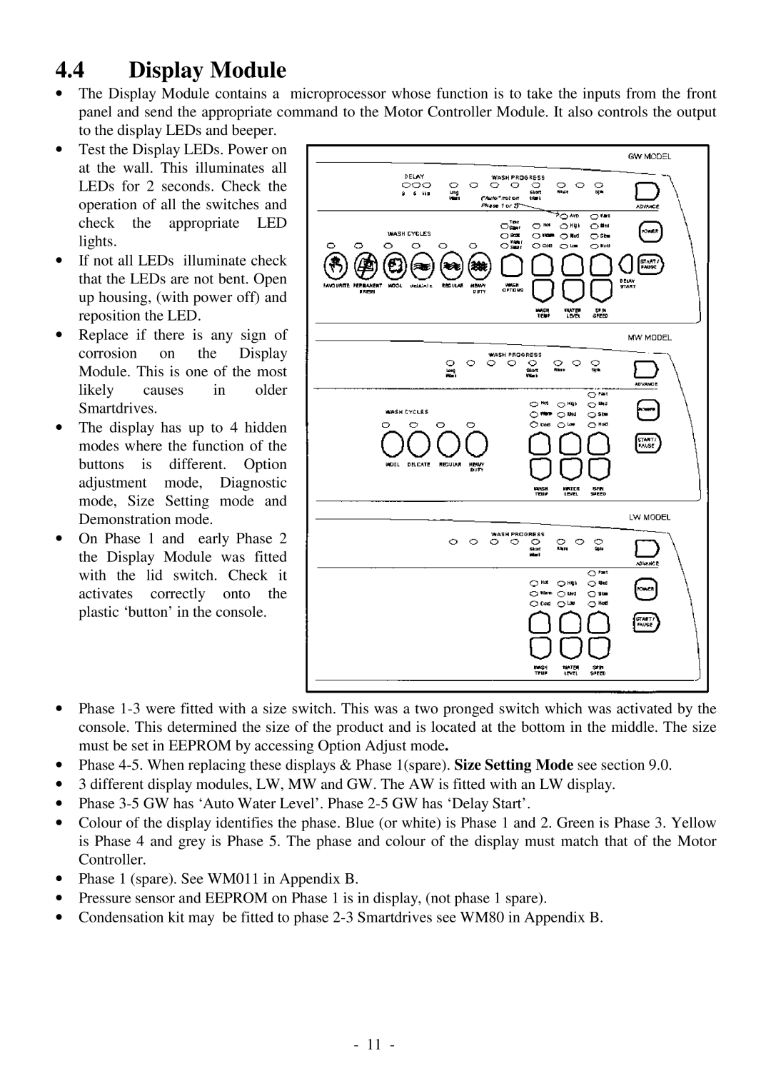 Fisher & Paykel 517735 service manual Display Module 