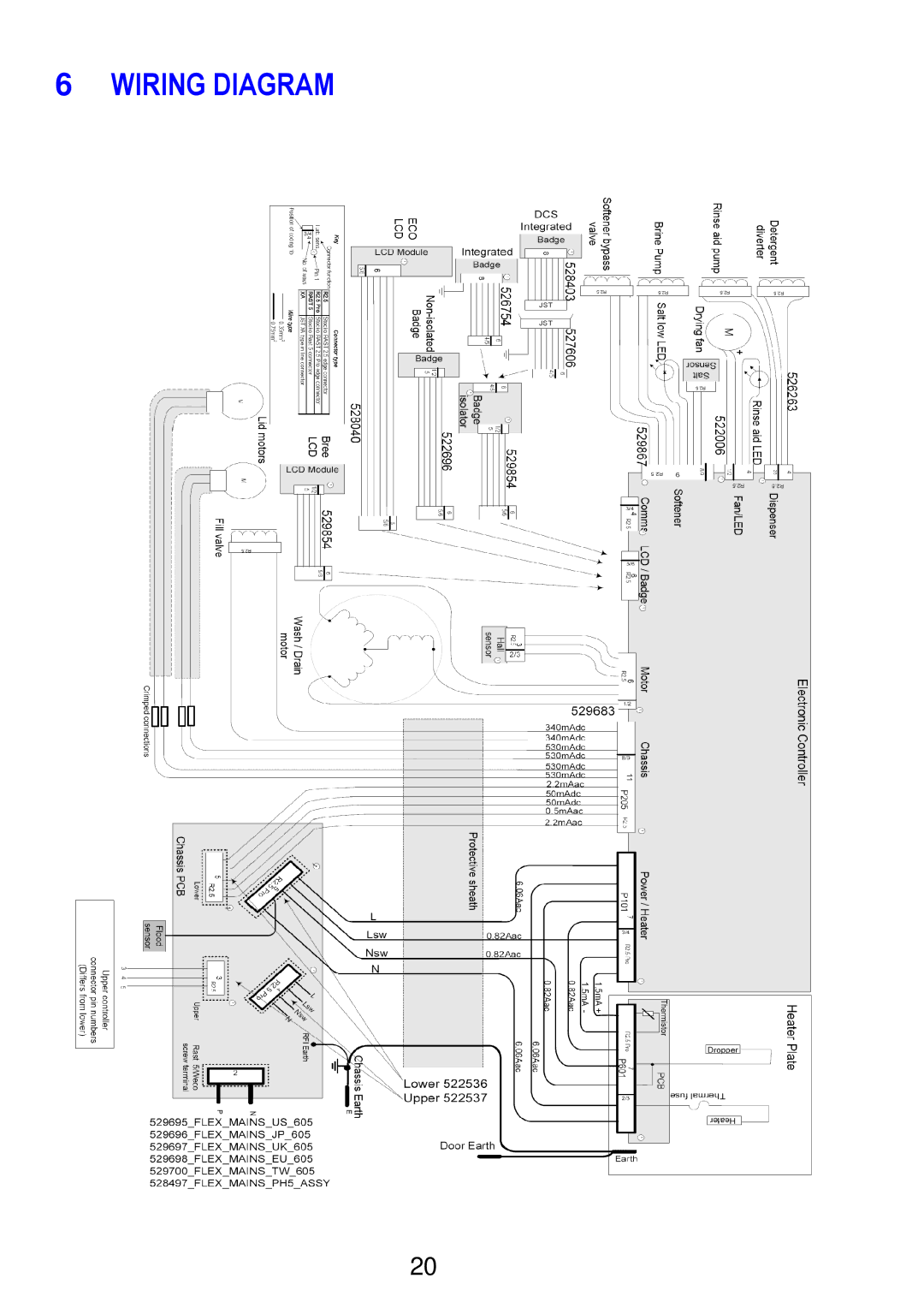 Fisher & Paykel 590241 manual Wiring Diagram 