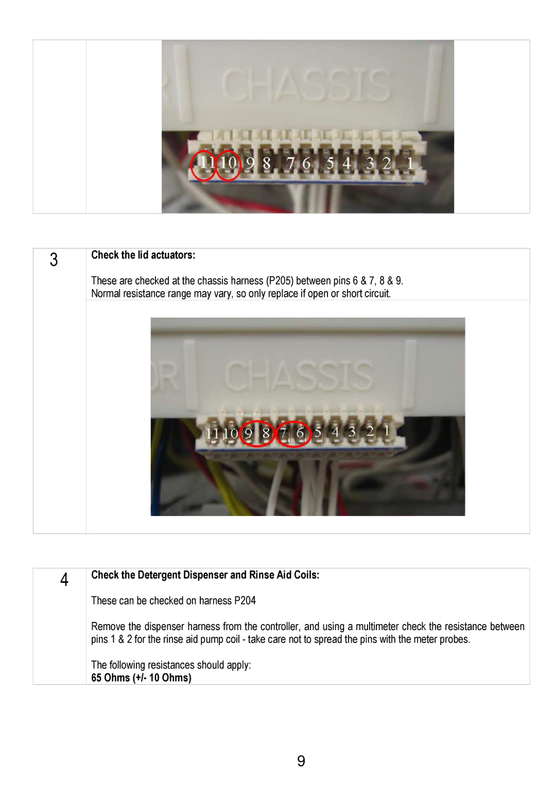 Fisher & Paykel 590241 manual Check the lid actuators 