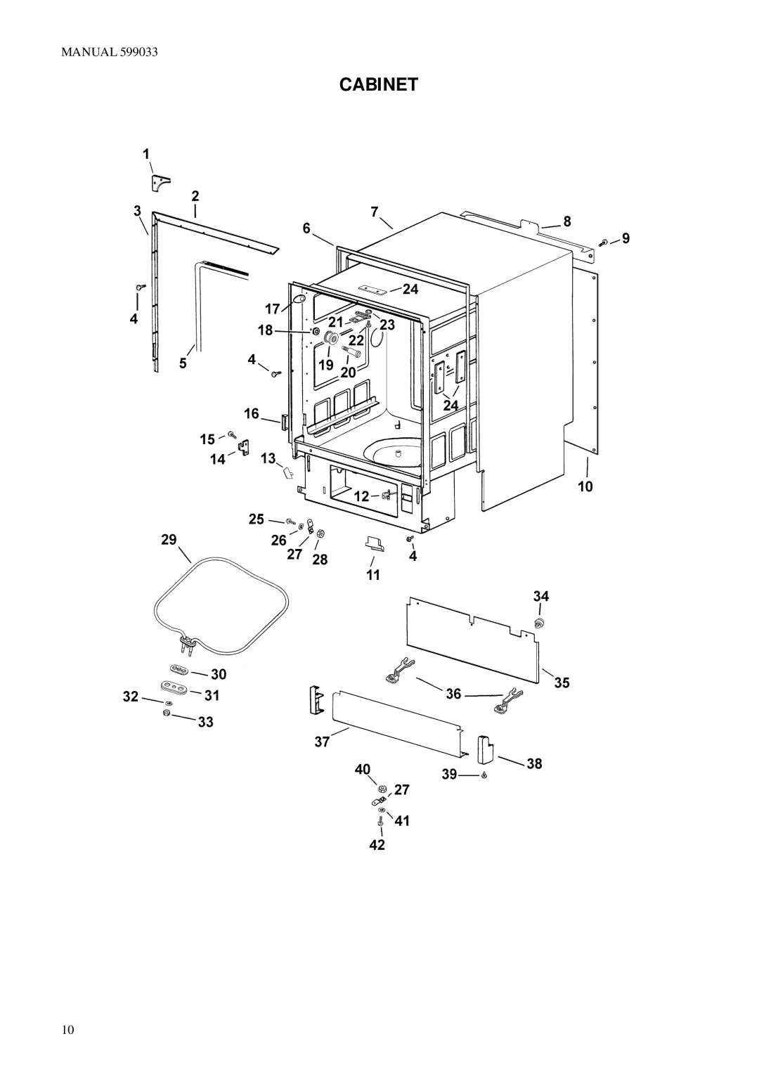 Fisher & Paykel 918TD, 818S manual Cabinet 