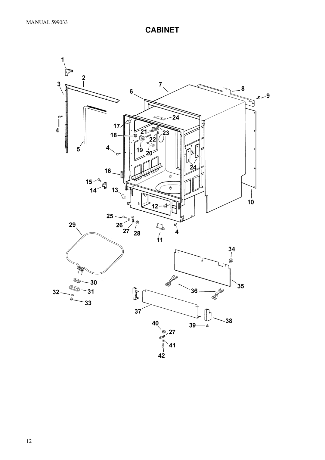 Fisher & Paykel 918TD, 818S manual Cabinet 