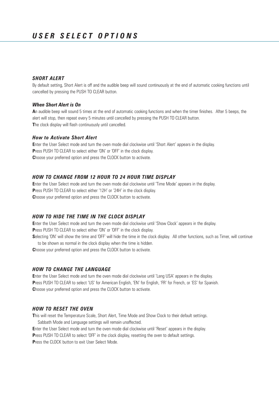 Fisher & Paykel AeroTech manual Short Alert, HOW to Change from 12 Hour to 24 Hour Time Display, HOW to Change the Language 