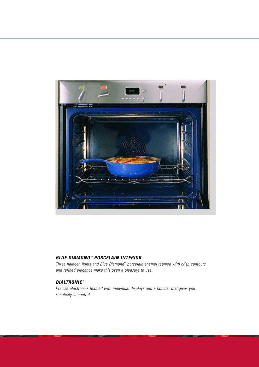 Fisher & Paykel AeroTech manual Blue Diamond TM Porcelain Interior, Dialtronictm 