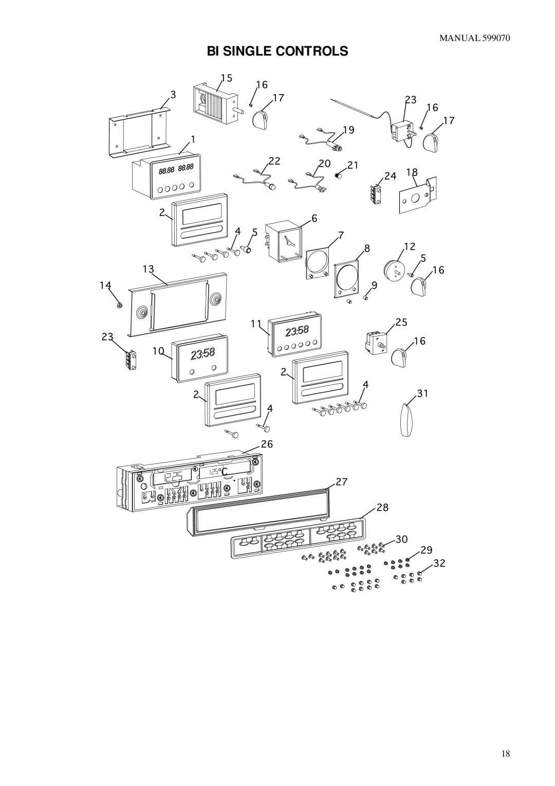 Fisher & Paykel BI600QIO BI600QWD, BI600S, BI600GR BI600QAA, BI600A, BI600CR BI600E, BI600X BICT600E BI Single Controls 