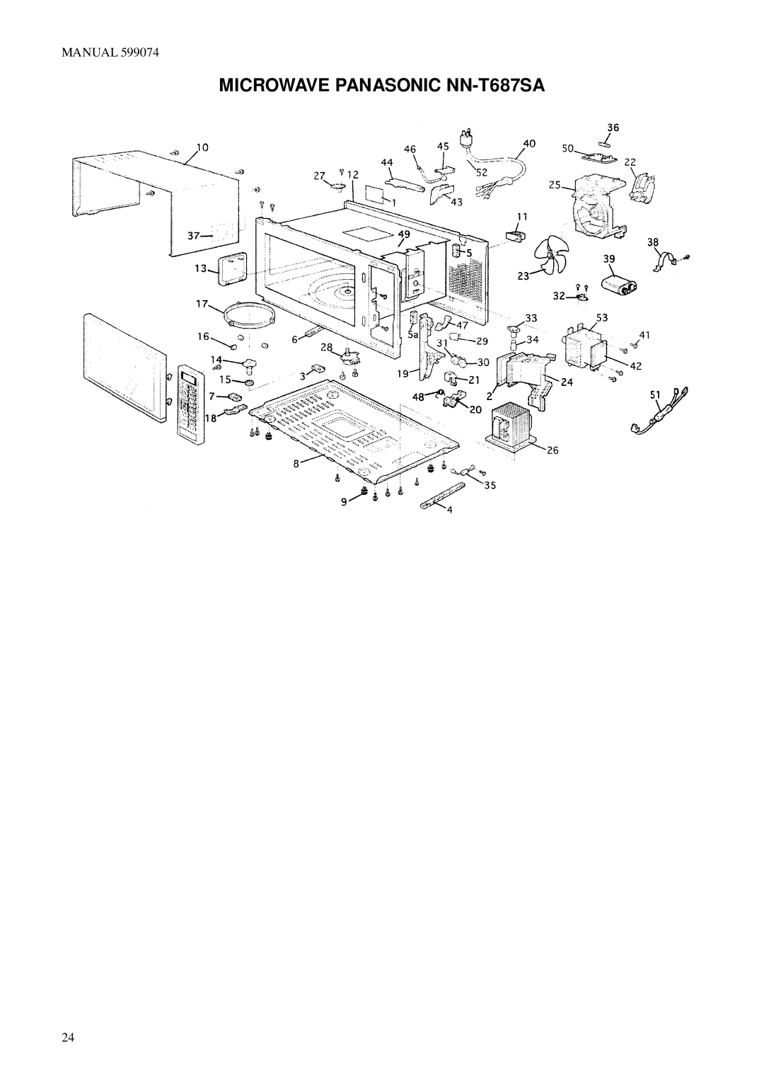 Fisher & Paykel BI601QASE2, BI601XC2, BI601QASE1.5, BI601 Series, BI601ED manual Microwave Panasonic NN-T687SA 