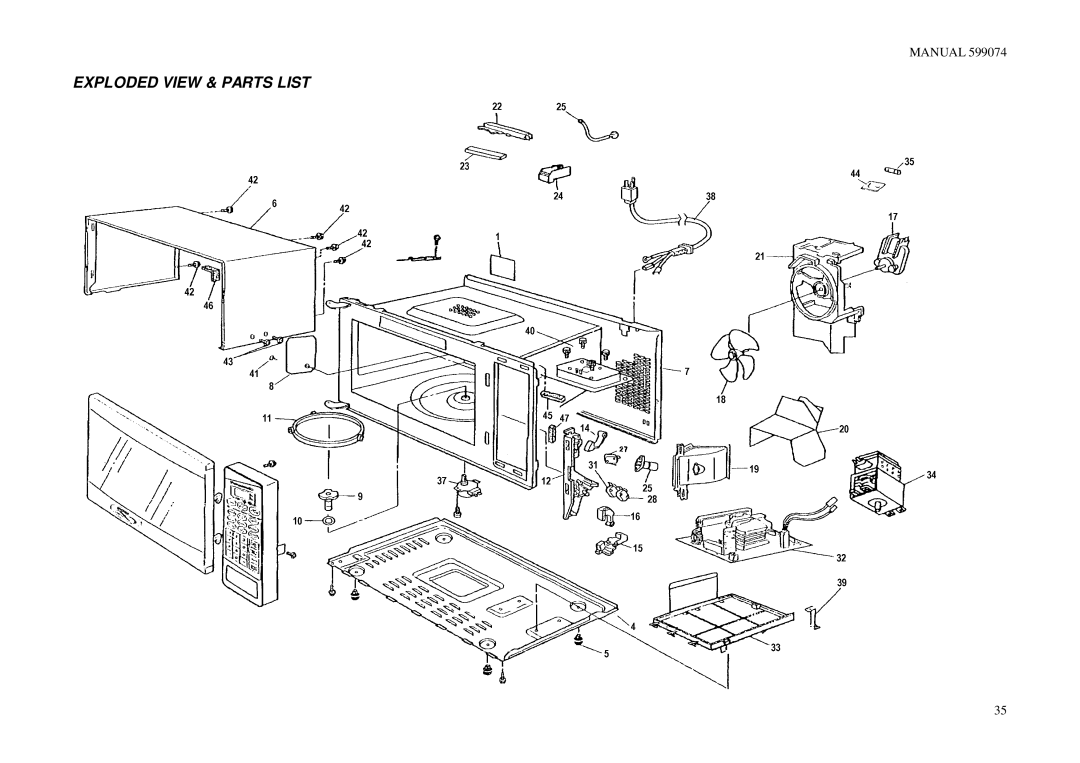 Fisher & Paykel BI601XC2, BI601QASE2, BI601QASE1.5, BI601 Series, BI601ED manual Exploded View & Parts List 