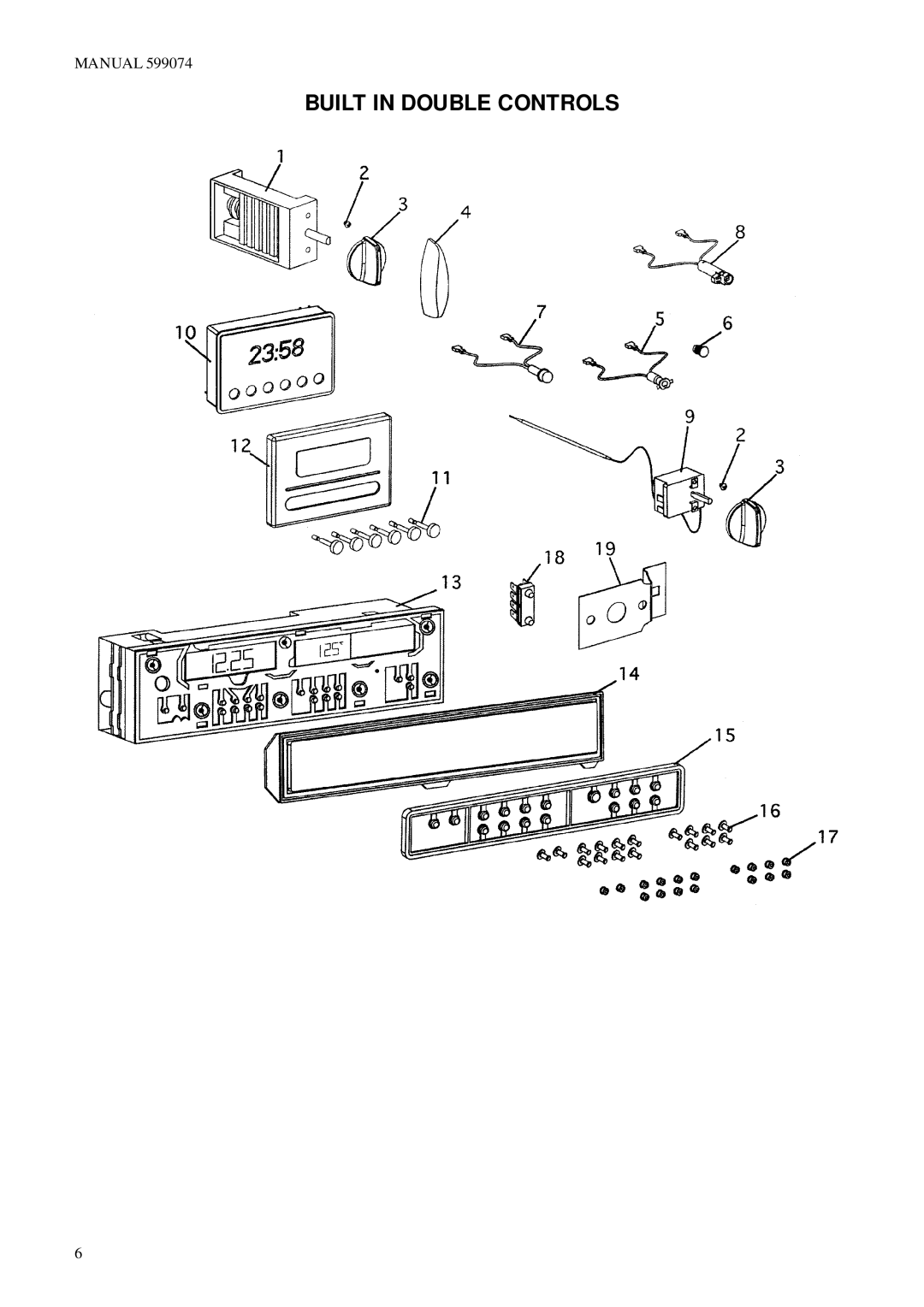 Fisher & Paykel BI601QASE2, BI601XC2, BI601QASE1.5, BI601 Series, BI601ED manual Built in Double Controls 