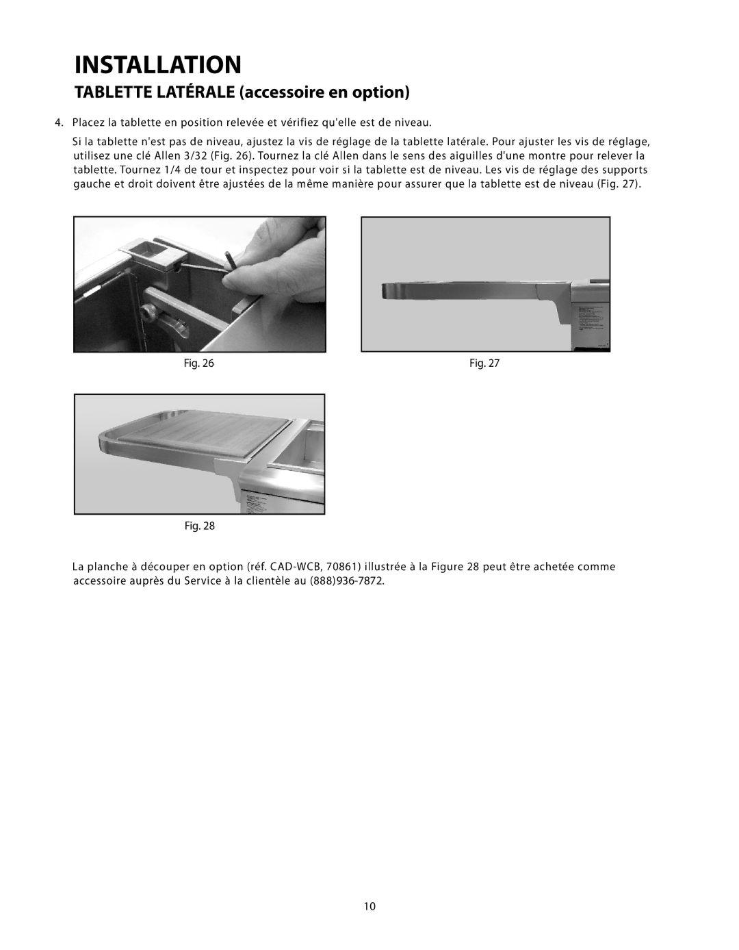 Fisher & Paykel CAD-30, CAD-48, CAD-36 manual Installation 