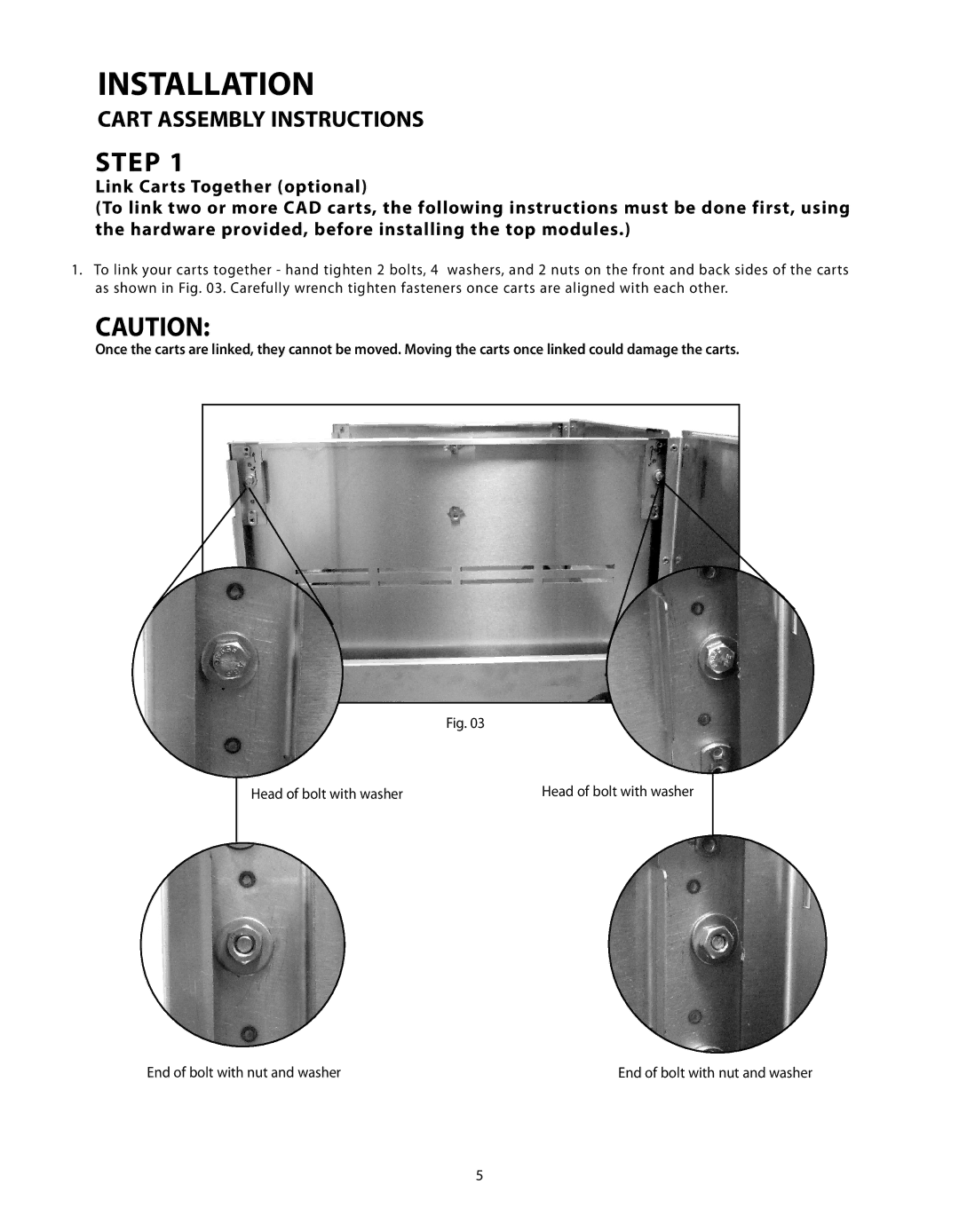 Fisher & Paykel CAD-30, CAD-48, CAD-36 manual Step 