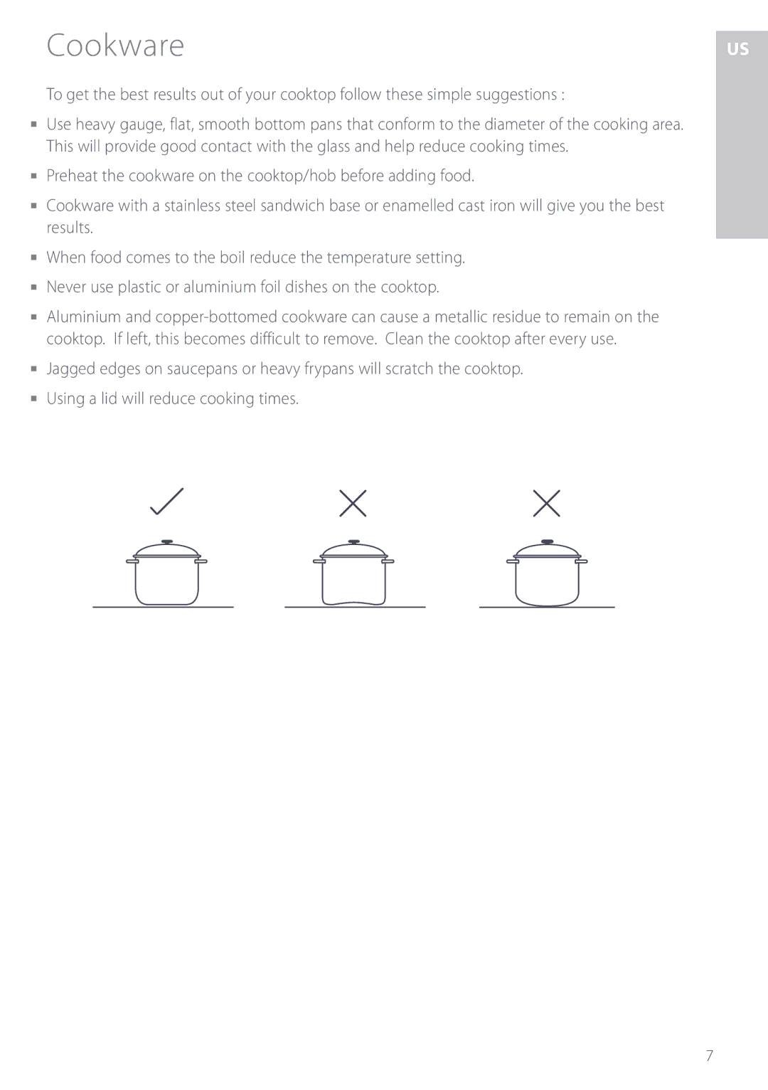 Fisher & Paykel CE901M manuel dutilisation Cookware 